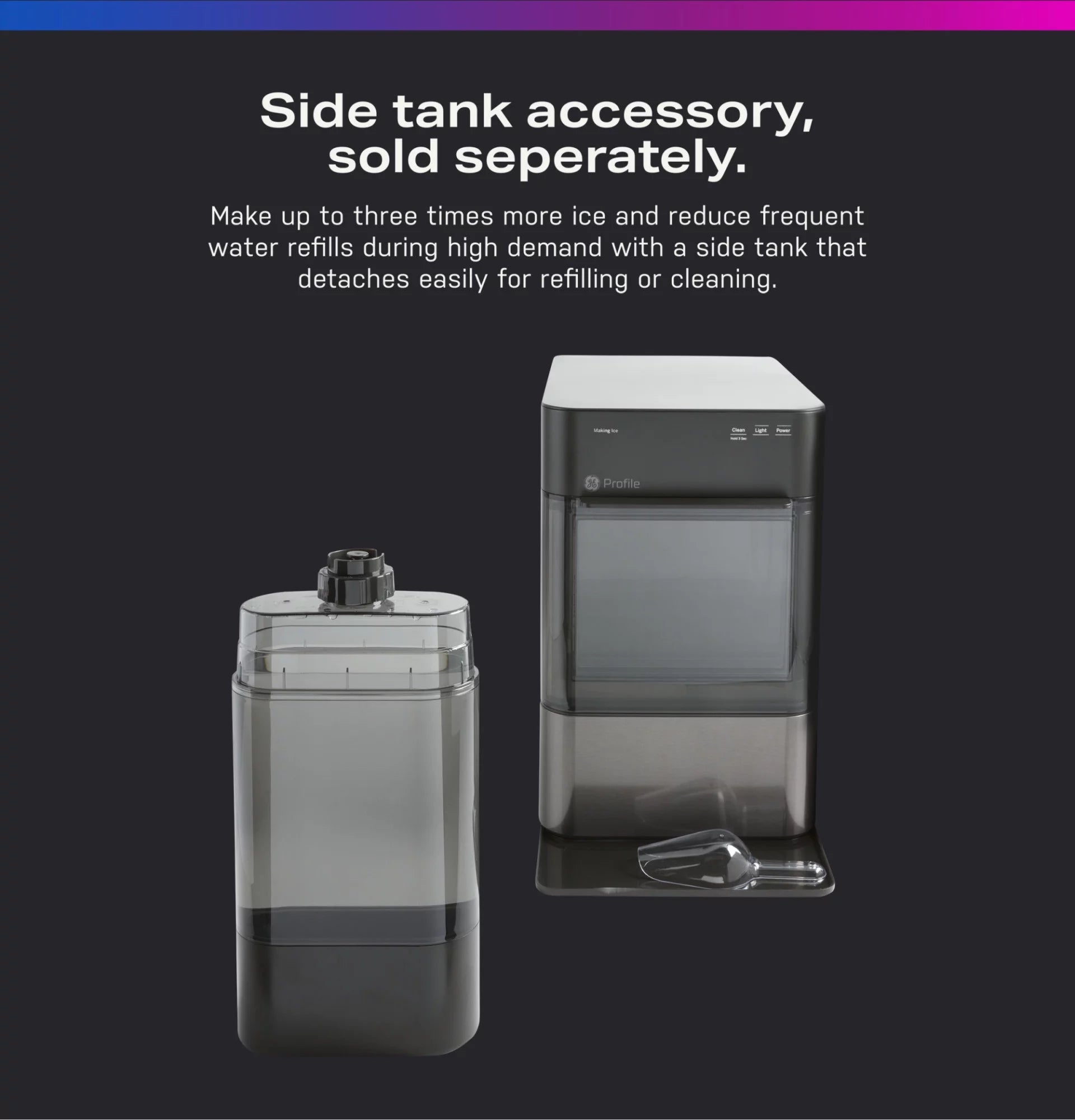 Countertop Nugget Ice Maker with WiFi Connectivity P35492