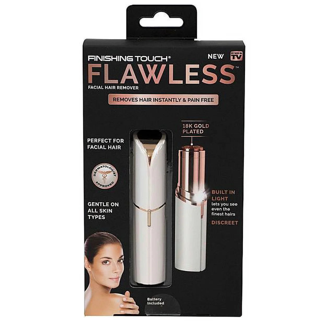 Facial Hair Remover, White V764