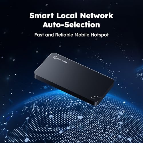 4G LTE Mobile Hotspot, Portable WiFi for Travel in 200+ Countries, No SIM Card Needed, 10 Devices, 1GB Data 90 Days U937500