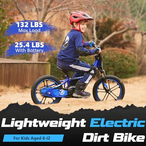 Electric Dirt Bike for Kids Aged 3-6, 170W Motor, 24V Battery, 12IN Tires M30914
