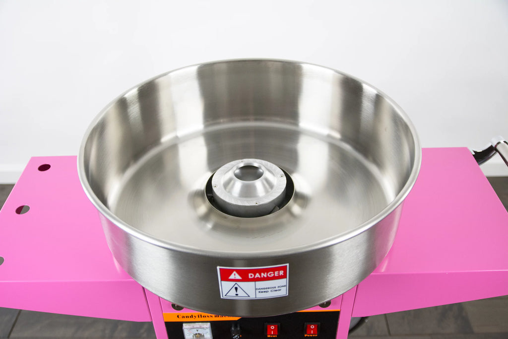 Cotton Candy Machine with Pink Cart Stand I59495