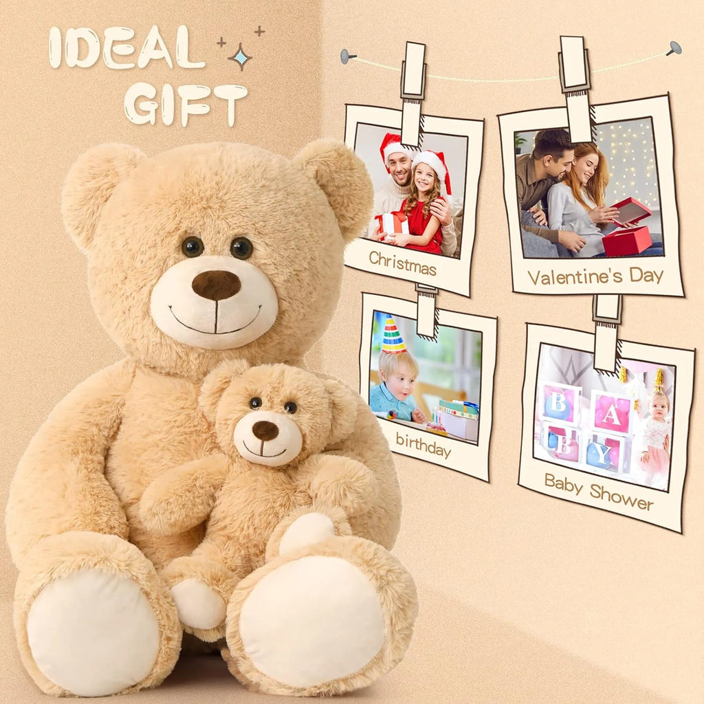 Giant Teddy Bear Mommy and Baby Soft Plush Stuffed Animal C47435