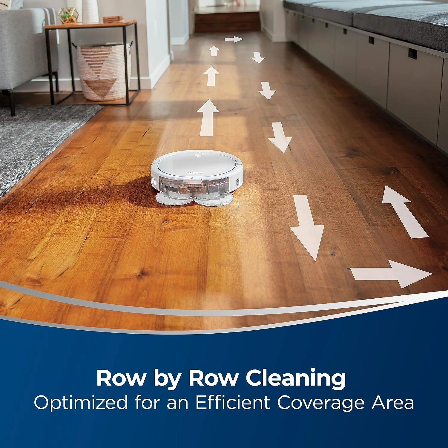 2-in-1 Hard Floor Robot Mop and Vacuum E76128