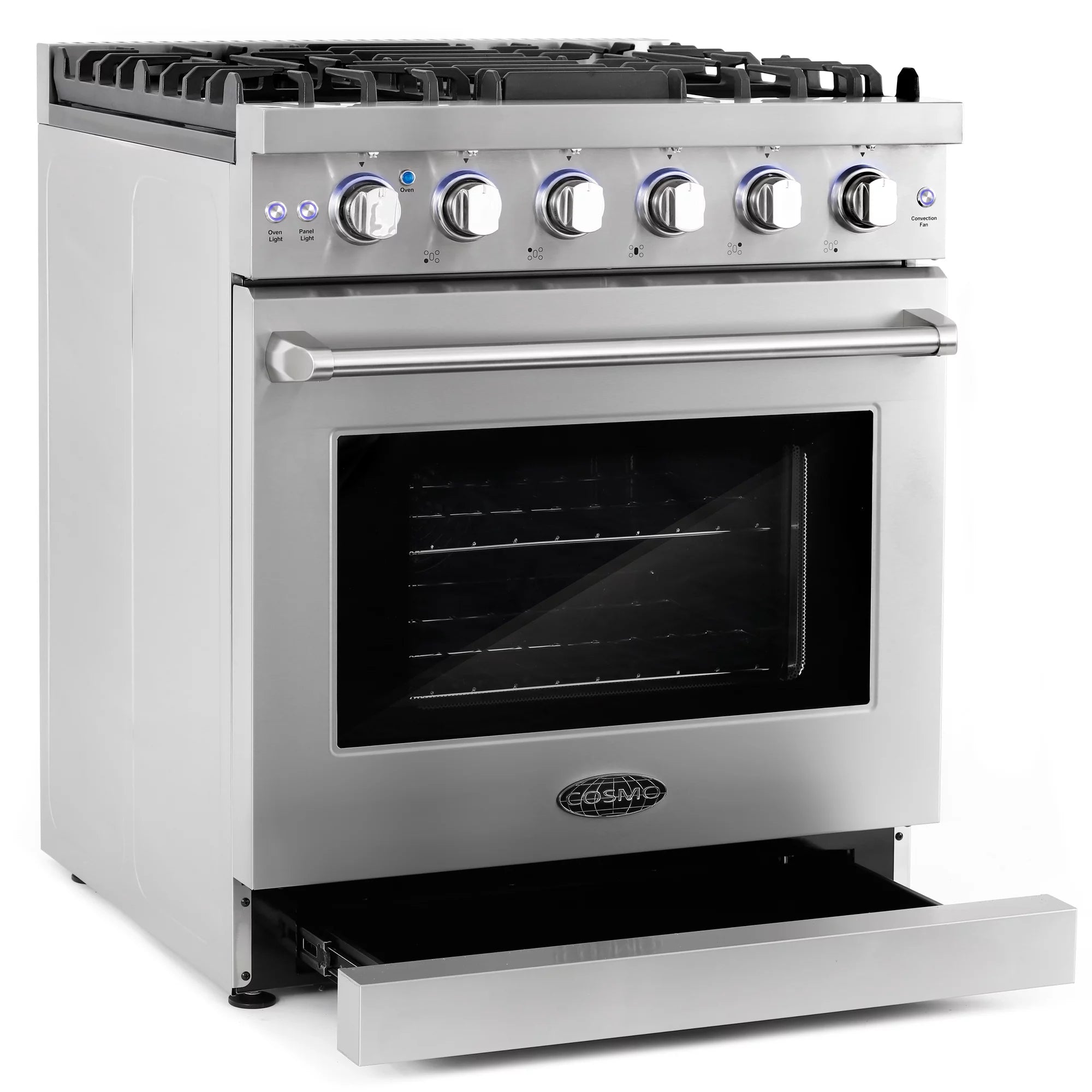 2 Piece Kitchen Appliance Package with 30" Gas Range & French Door Refrigerator B79837