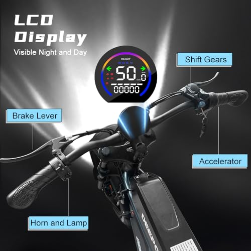 Electric Bike for Adults, 1500W Motor, 30 MPH, Fat Tire, 20 Inch V69186