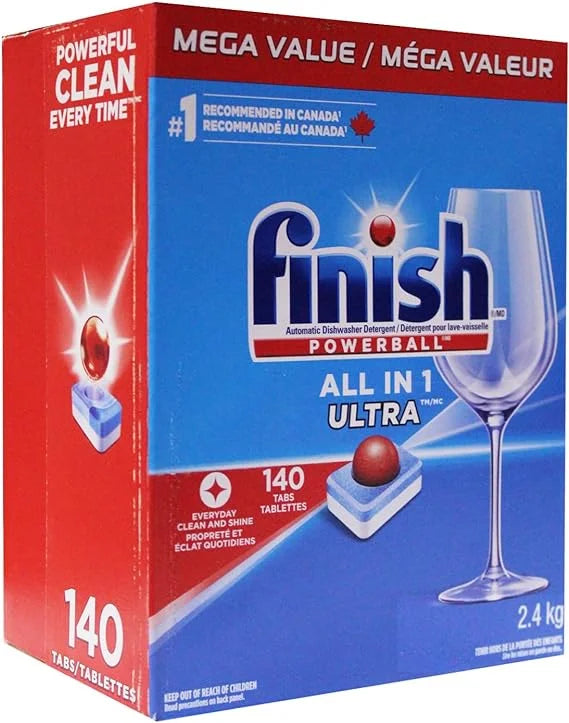 All in 1 Dishwasher Detergent Tabs, 140 Count E155336