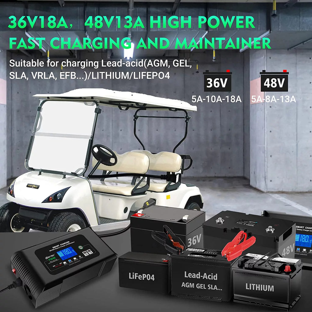 36V/48V 18-Amp Golf Cart Battery Charger B254