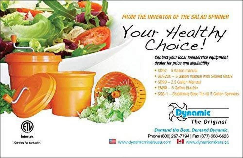 Manual Salad Spinner 2.5 Gal H3985