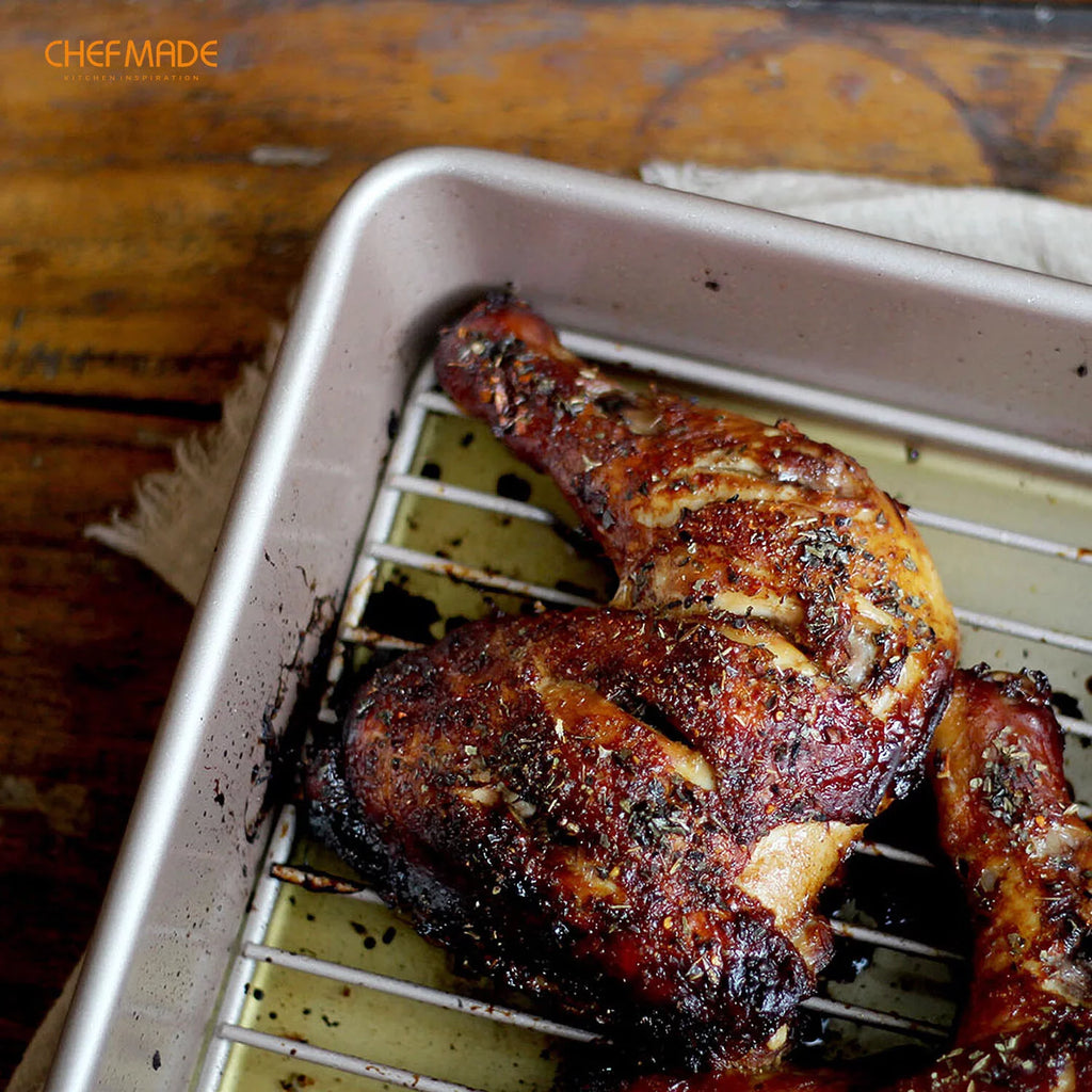 13-Inch Non-Stick Roasting Pan with Cooling Rack L1161