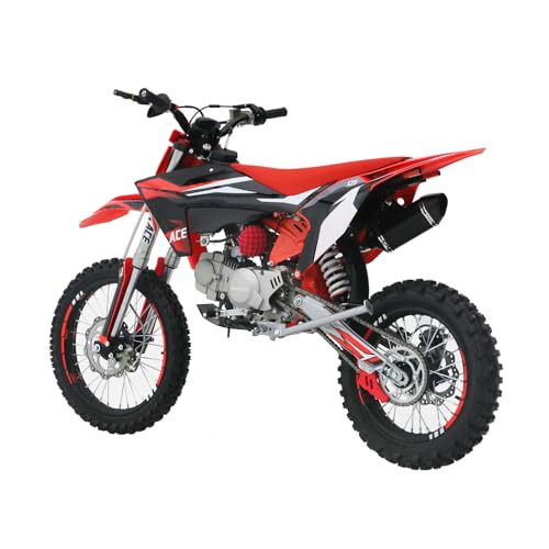 125CC Dirt Bike, 4-Speed Manual Clutch, 17"/14" Tires A8149