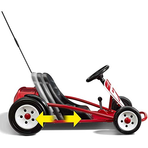 Kids Electric Go-Kart with Adjustable Seat, Rubber Wheels B5495