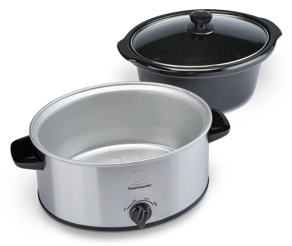 5 Quart Slow Cooker, Silver I102