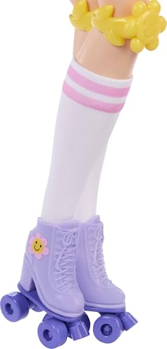 Renee Posable Roller Skating Fashion Doll with Black Hair and Accessories V354174