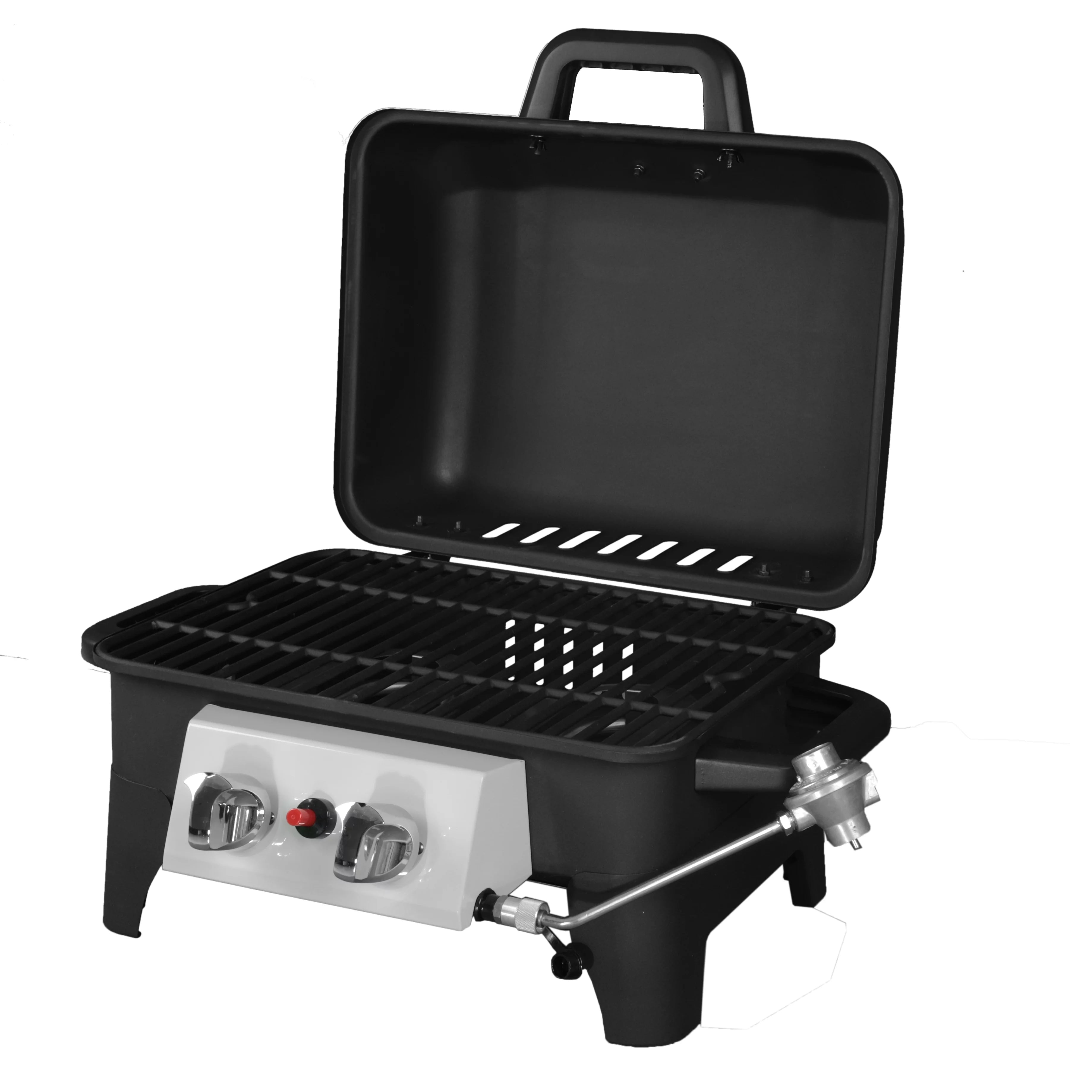 Portable Propane Gas Grill, 2 Burner, Black W799