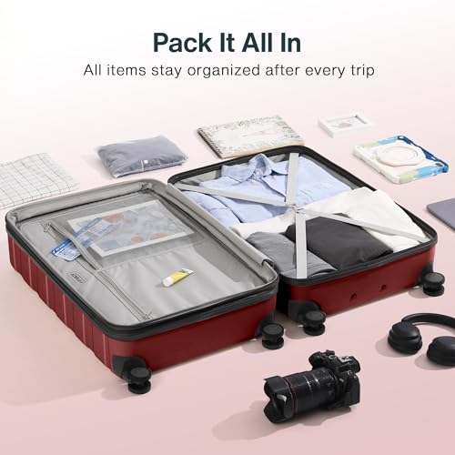 Luggage Set 3 Piece Hardside Expandable Lightweight with TSA Lock Spinner Wheels H69941