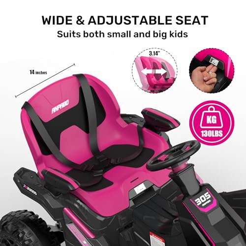 24V 4x4 Ride On Toy for Big Kids, 4x200W Motors, 5MPH, Parent Remote, Wide Adjustable Seat, Green L494349