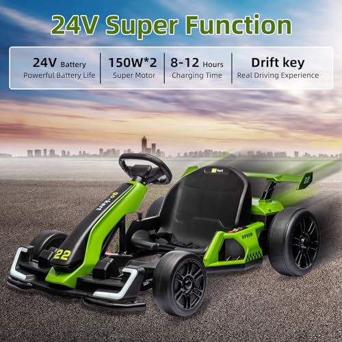 24V Electric Drift Go Kart for Kids with 300W Motor V722565