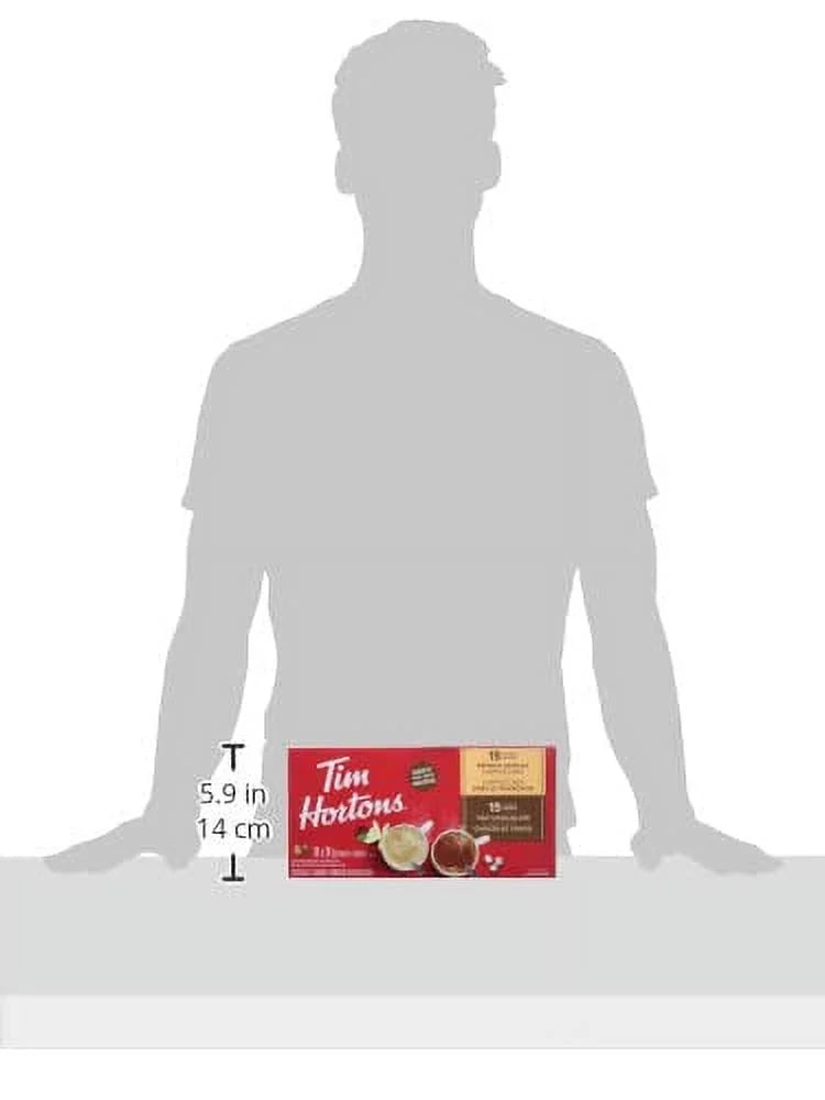 Hot Chocolate Variety Pack, French Vanilla & Cappuccino, 30x28g, 15 Packets B863113