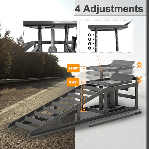 Hydraulic Car Ramps 5 Ton Low Profile Vehicle Lift C11276