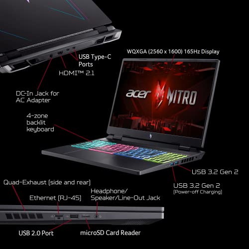Gaming Laptop 16" 165Hz IPS, AMD Ryzen 7, RTX 4060, 16GB DDR5, 512GB SSD F577046