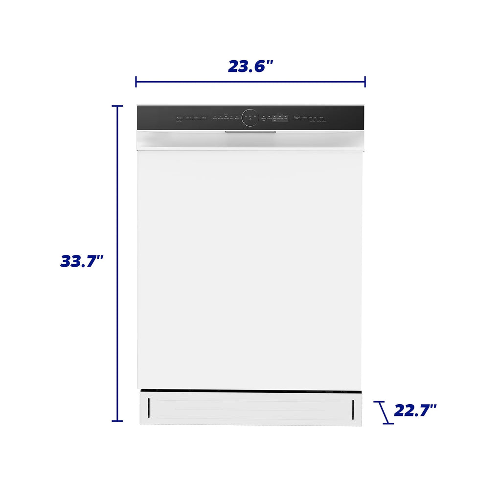 24" Front Control Built-in Dishwasher - White Y740557