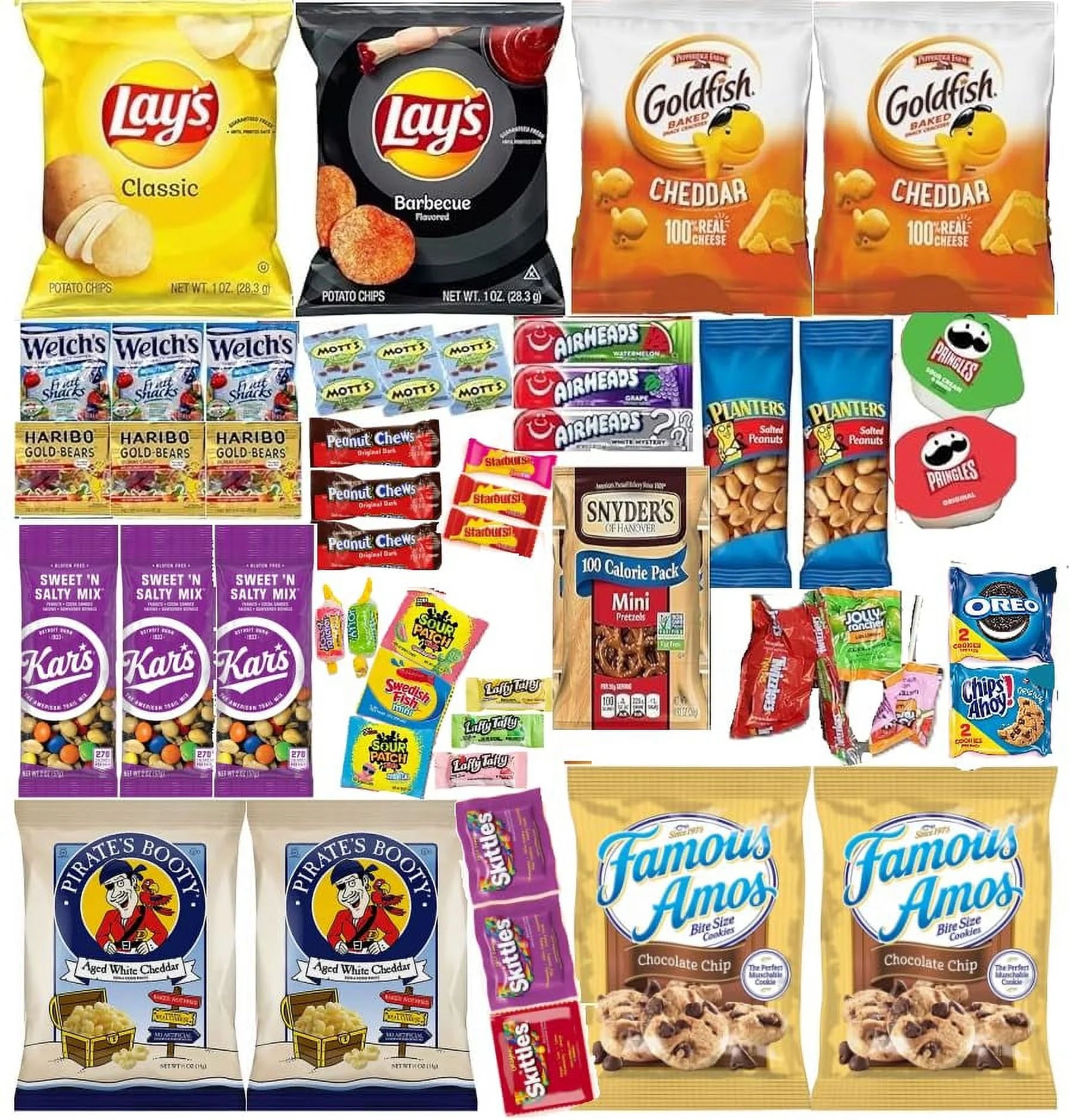 GRAB-A-SNACK 50-Snack and Candy Variety Box: Great for Parties! The Ultimate Snacking Experience Care Package - Sweet, Savory, and Everything In Between! Title Generator