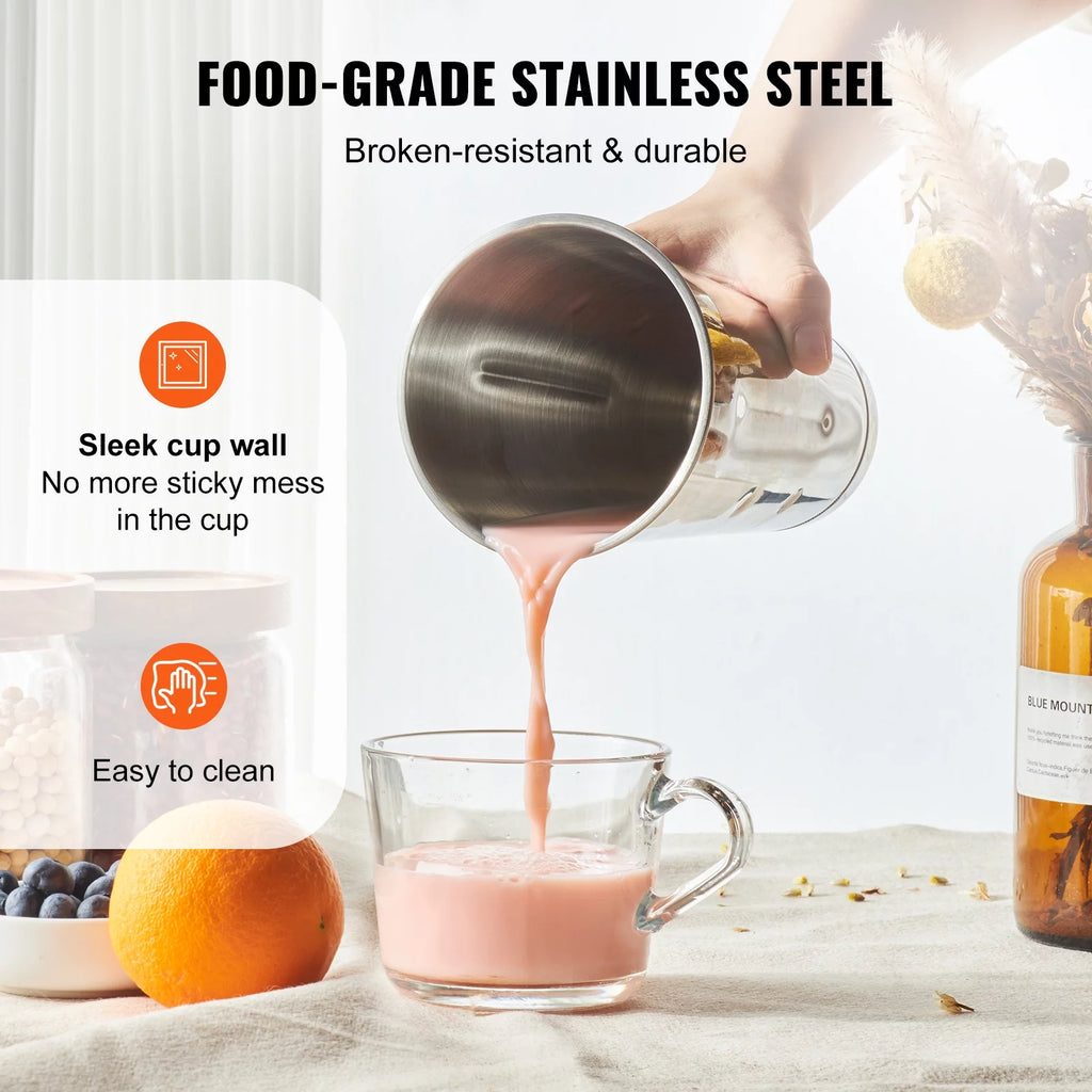 Milkshake Maker Stainless Steel Electric Blender with LED U640459