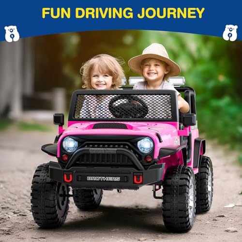 12V Kids Electric Ride On Car with Remote Control, 4-Wheel Suspension, Bluetooth Speaker P8629