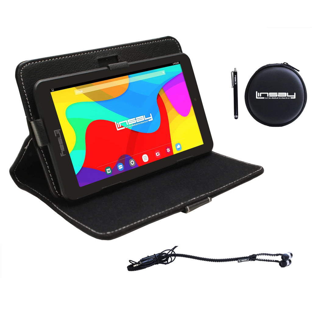 7" Quad Core 2GB RAM 32GB Android 12 Tablet with Case, Earphones and Pen Stylus B30146