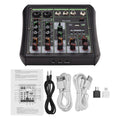 Arealer Audio Mixer,Usb Mp3 With Bt Mp3 Player Sound Console Bt Sound Player With Audio Console 6 Channel Theater Computer Console Usb Channel Audio Computer Audio Channel 48v Usb Withconsole Dazzduo