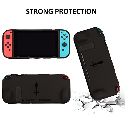 Switch Accessories Bundle with Carrying Case, Steering Wheels, Screen Protectors, Charging Dock V993