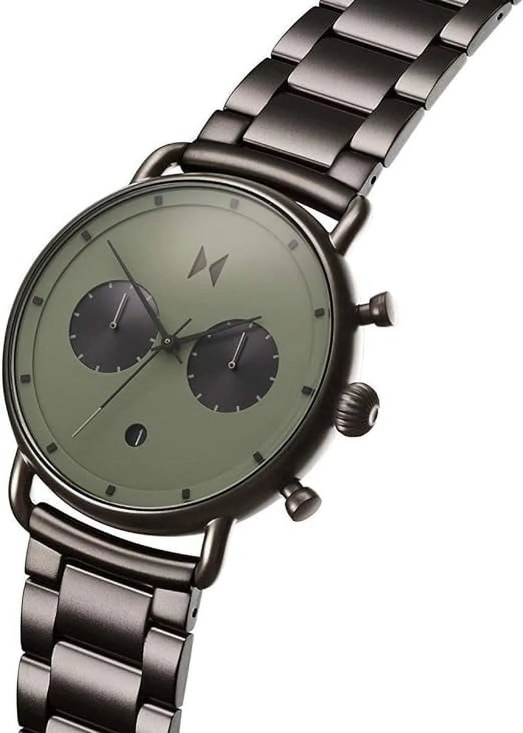 Men's Chronograph Watch with Gunmetal Stainless Steel Bracelet A328