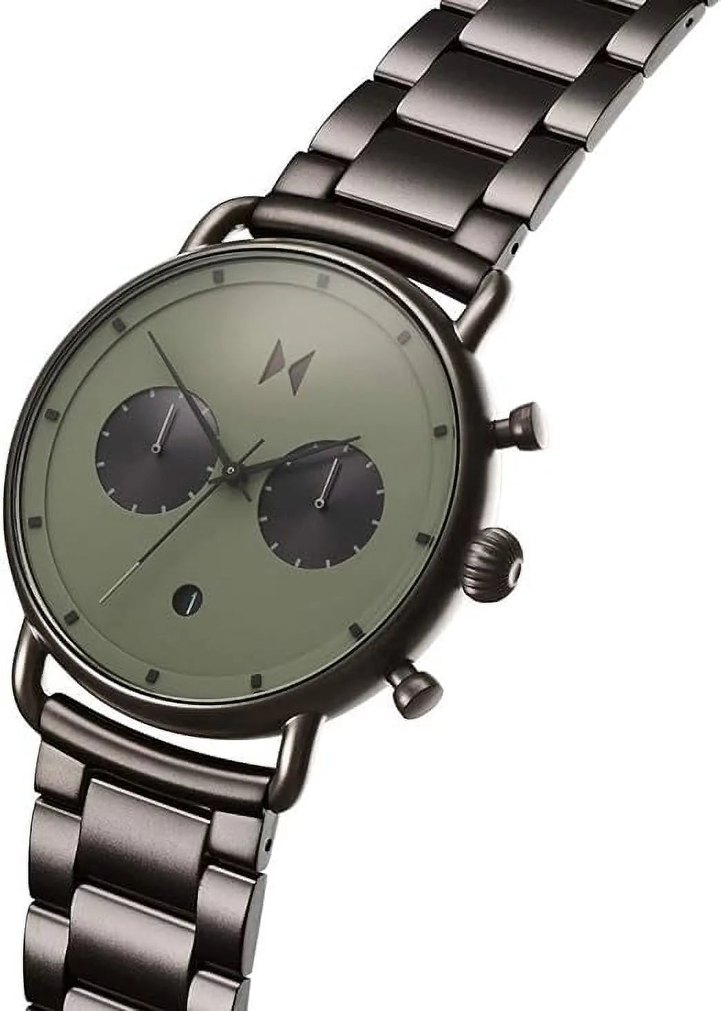 Men's Chronograph Watch with Gunmetal Stainless Steel Bracelet A328
