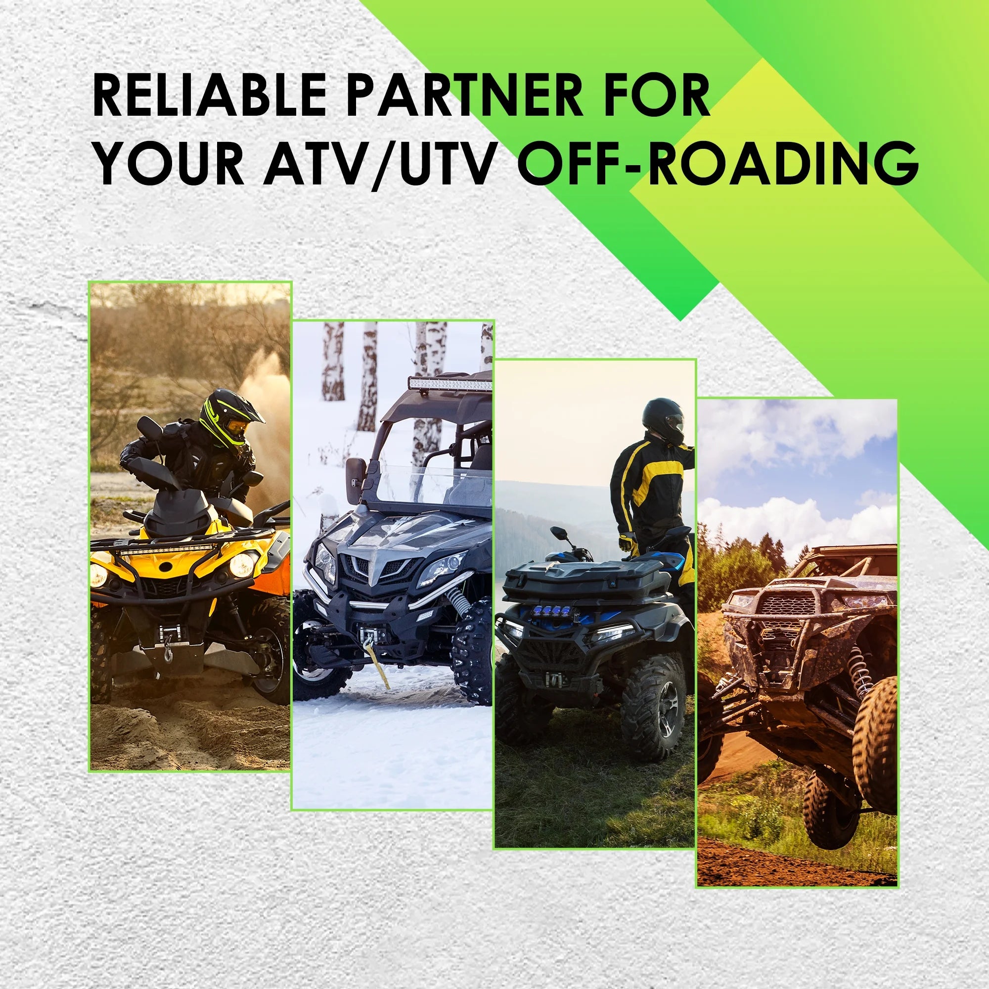 5500 lb 12V DC Electric UTV Winch with 50ft Synthetic Rope Q8691