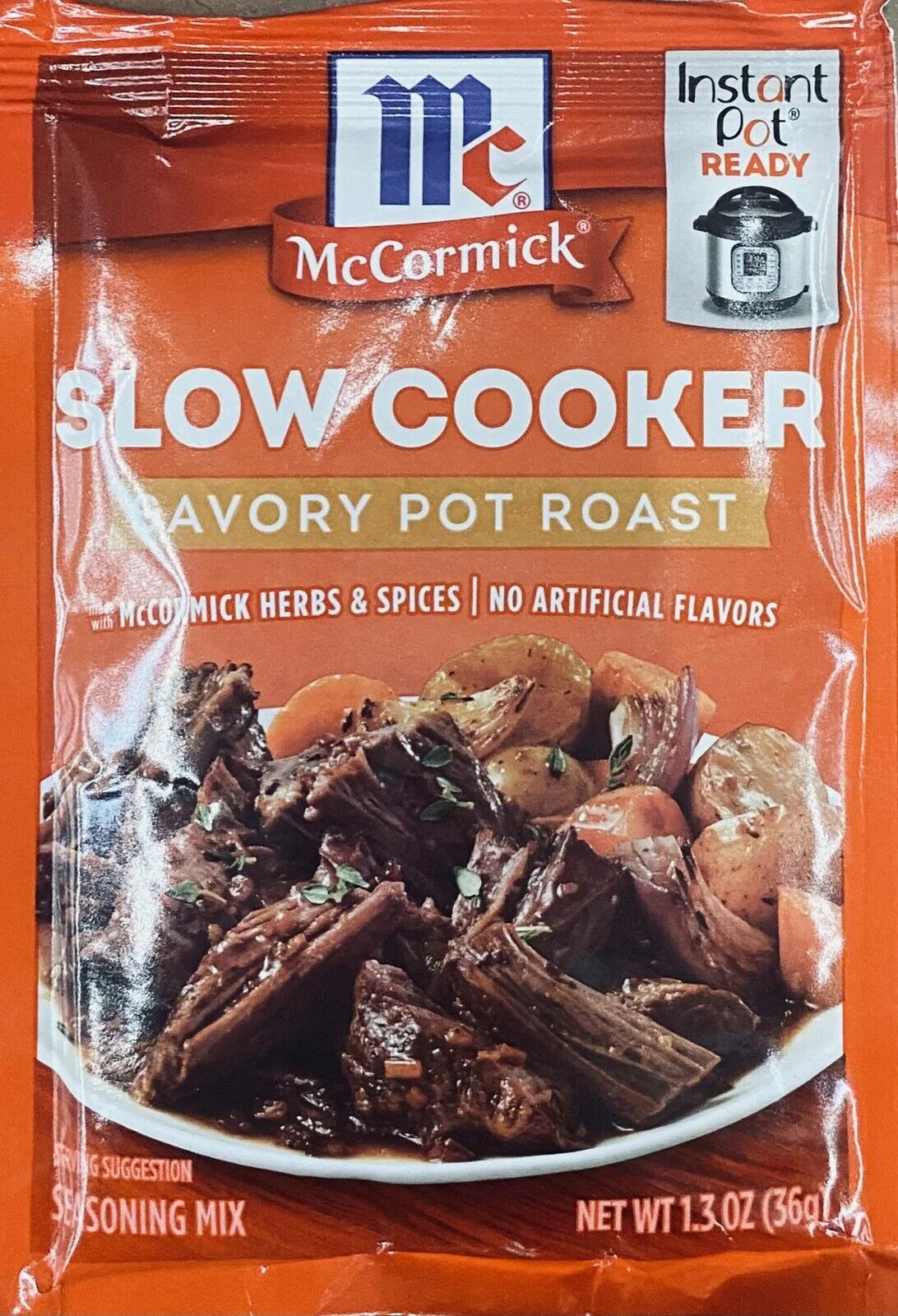Slow Cooker Pot Roast Seasoning Mix Savory Herbs & Spices 1.3oz 2 Pack G979308