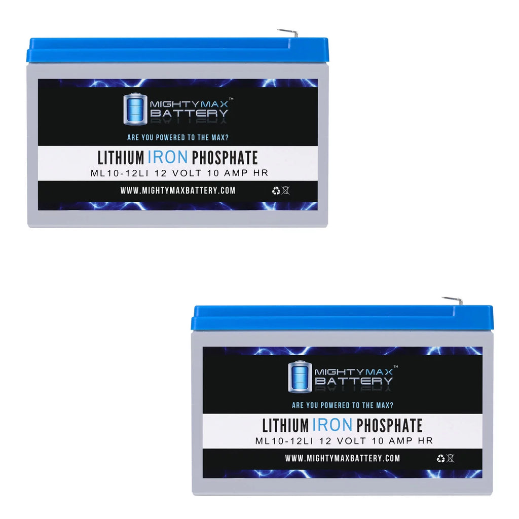 12V 10AH Lithium Replacement Battery Compatible with Exide Powerware 5115, PLUS 6 - 2 Pack