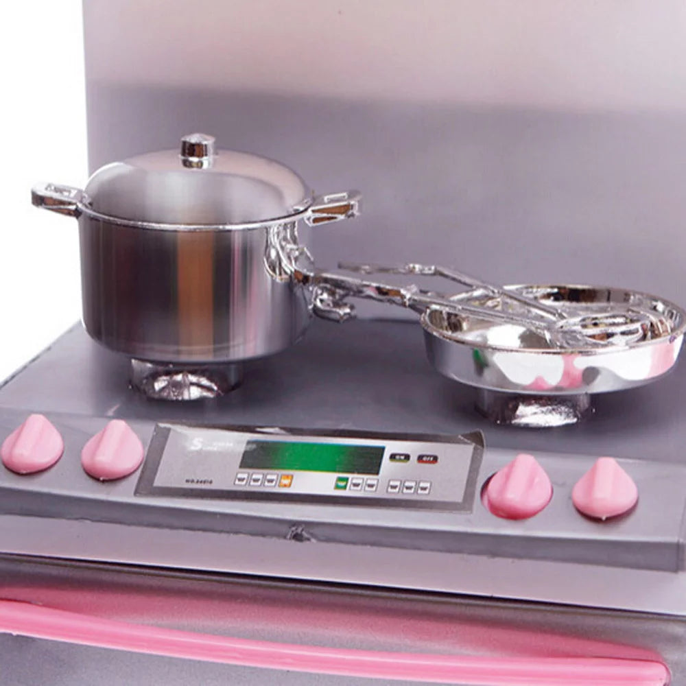 Mini Kids Kitchen Pretend Play Cooking Set with Stove I13385
