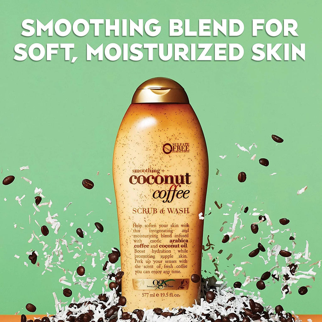 Coconut Coffee Body Scrub & Wash, 5 Pack U382