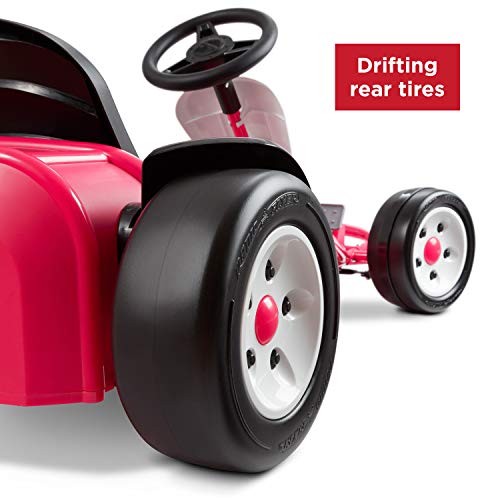 Kids Electric Go-Kart with Adjustable Seat, Rubber Wheels B5495