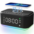 Wireless Charger Alarm Clock Speaker with Dimmable Light D64277