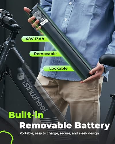 Electric Bike for Adults 750W 28mph with Removable Battery and Fat Tire N46855