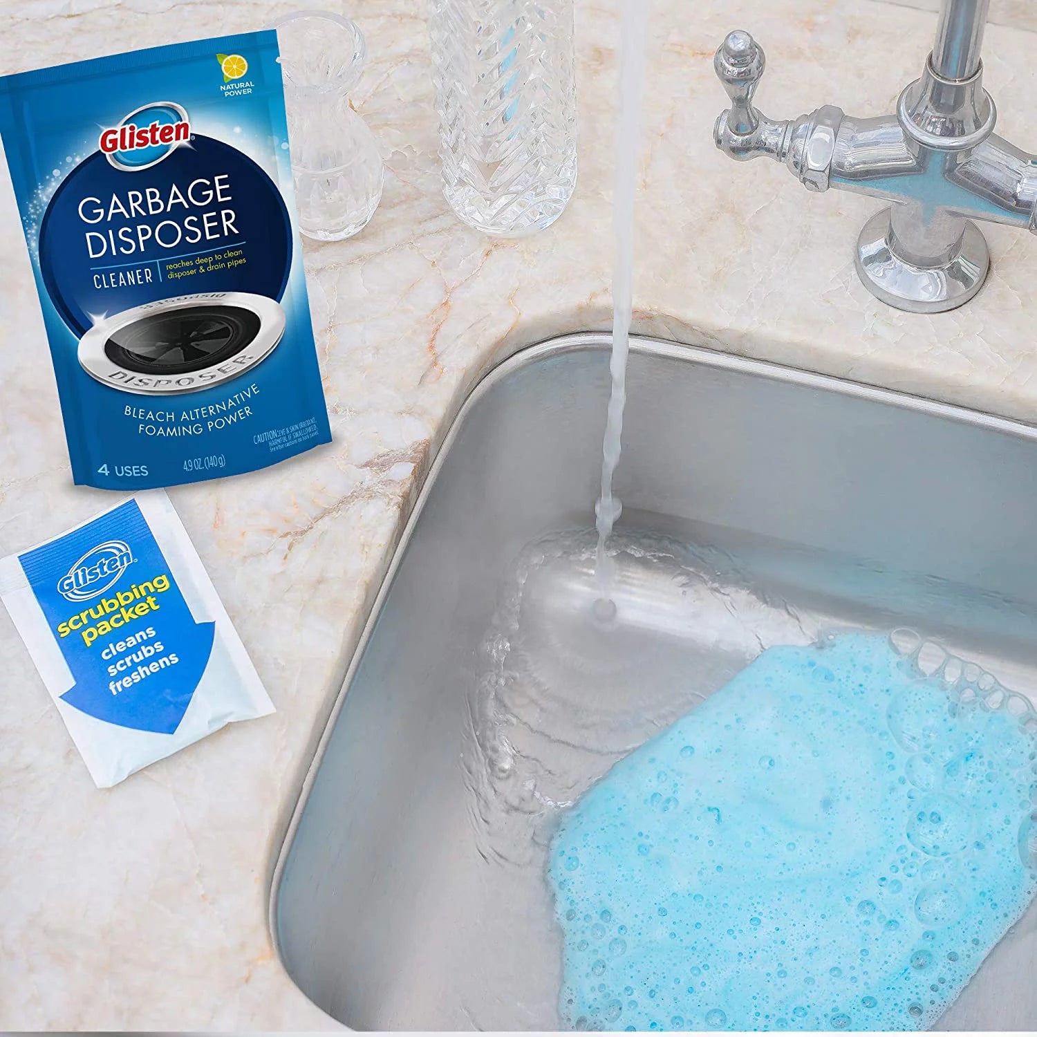 Garbage Disposal Cleaner and Odor Eliminator, Lemon Scent, Pack of 6 O915494