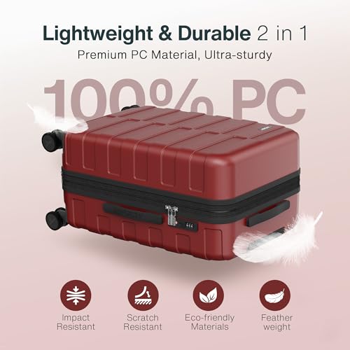 Luggage Set 3 Piece Hardside Expandable Lightweight with TSA Lock Spinner Wheels H69941