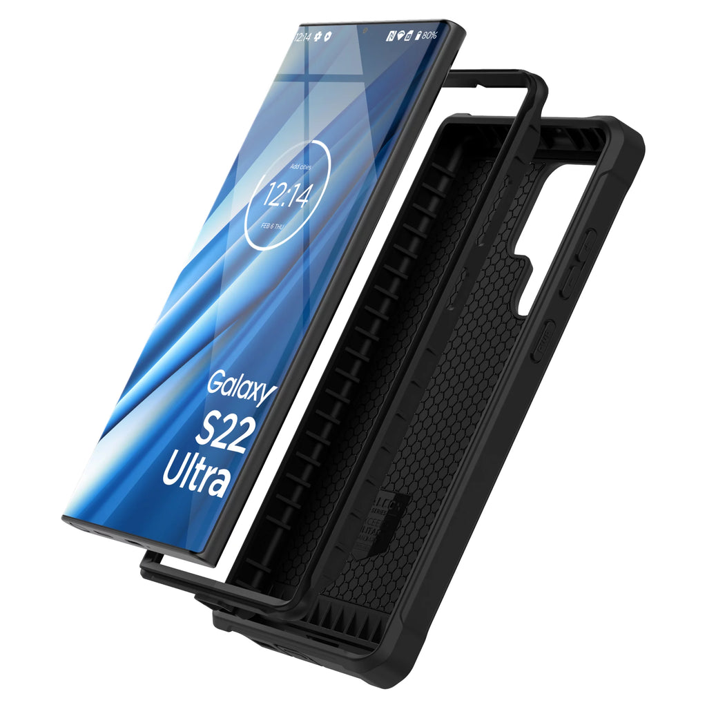 Samsung Galaxy S22 Ultra Belt Clip Case with Holster, Full Body Protective (Black) N56865