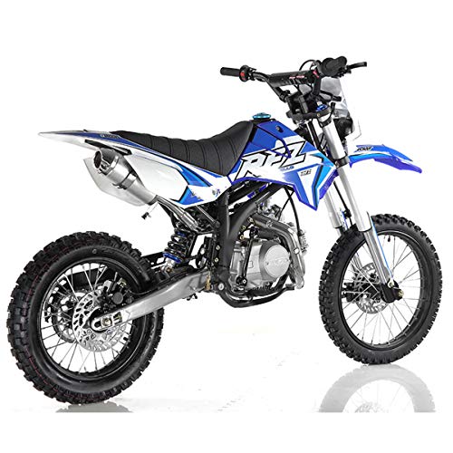 125cc Gas Dirt Pitbike with Headlight, Black X589006