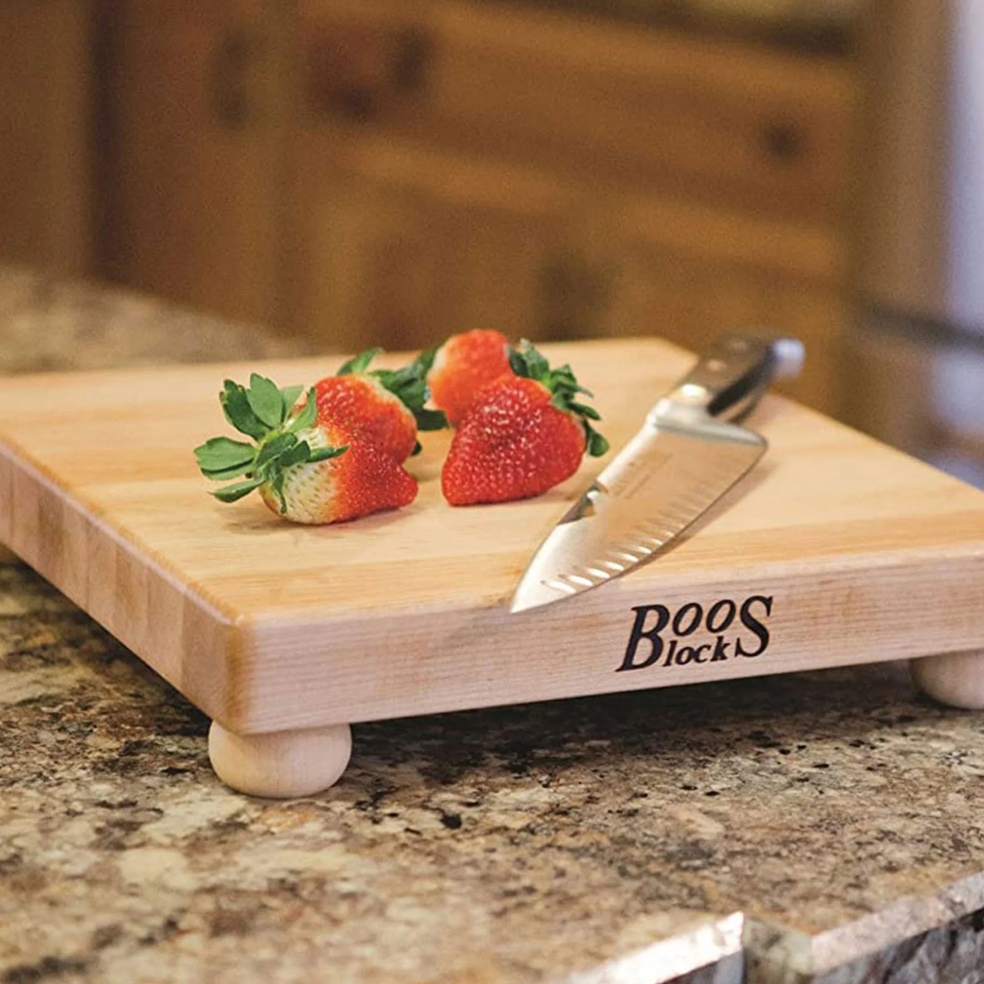 Maple Wood Cutting Board, 12 x 12 x 1.5 inches N6723