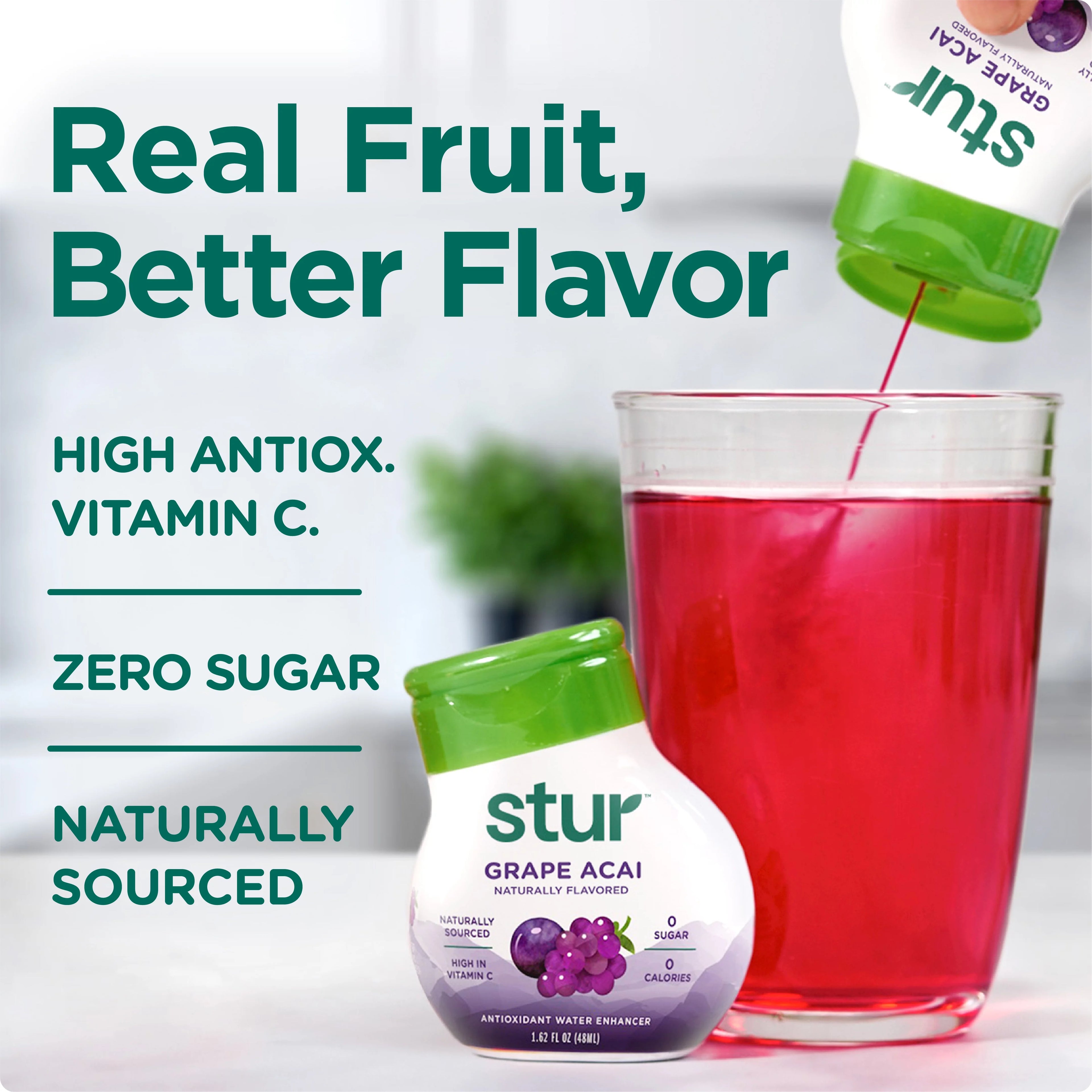 Grape Liquid Water Enhancer Drink Mix, 1.62 fl oz Bottle (10 Pack) W6263