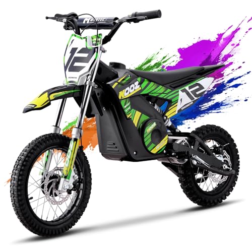 Electric Dirt Bike for Kids, 3 Speed Modes, 18 MPH, 15 Miles Range, Dual Suspension, Disc Brake, 16" Tire, Orange H40536