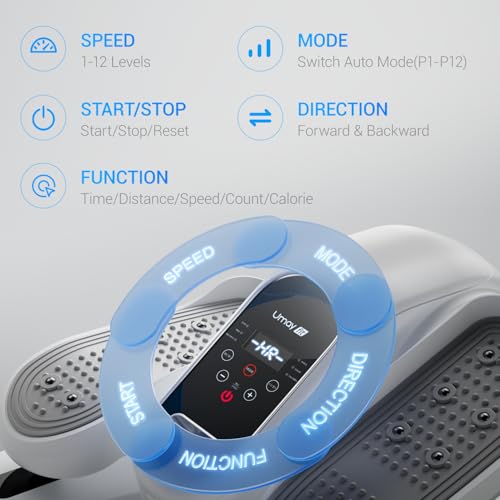 Under Desk Elliptical Machine, Portable Seated Leg Exerciser with Remote M69104