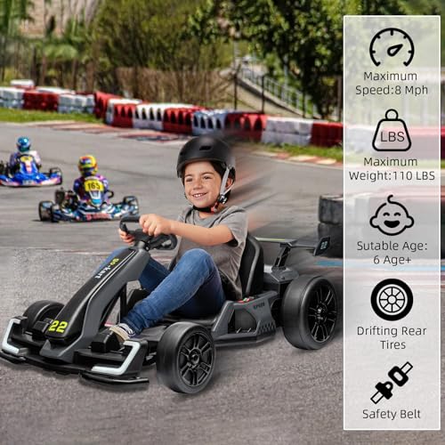 24V Electric Drift Go Kart for Kids with 300W Motor V722565